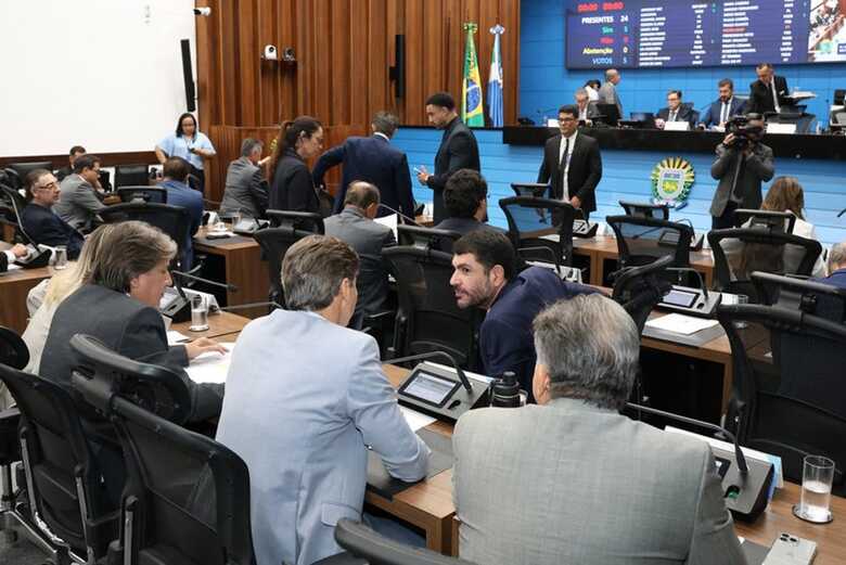 Sess&atilde;o plen&aacute;ria na Assembleia Legislativa de MS