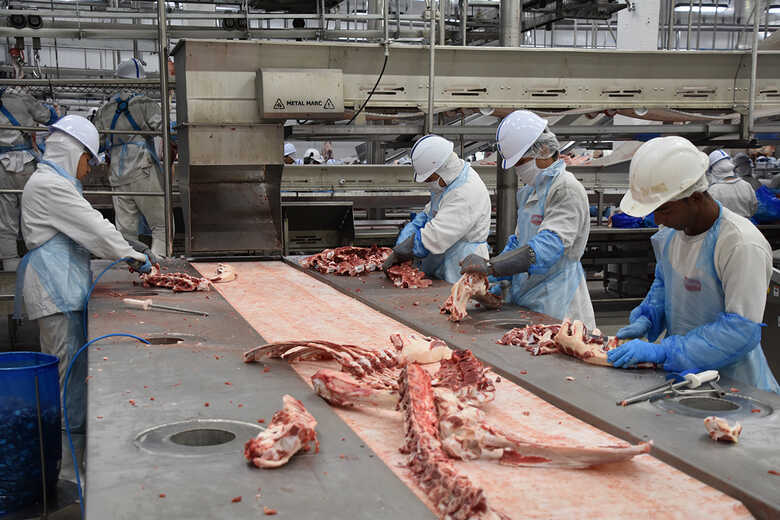 O abate de bovinos e de su&iacute;nos somaram mais de 2,6 mil novos postos de trabalho