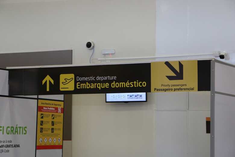 &Aacute;rea de embarque do Aeroporto Internacional de Campo Grande