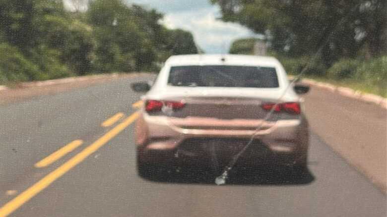 Um dos carros usados no transporte irregular