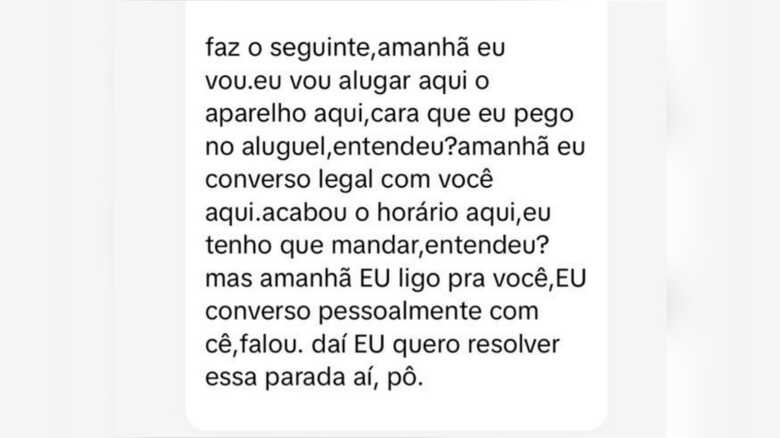 Preso conversa via celular com pessoa externa - Foto: Reprodu&ccedil;&atilde;o
