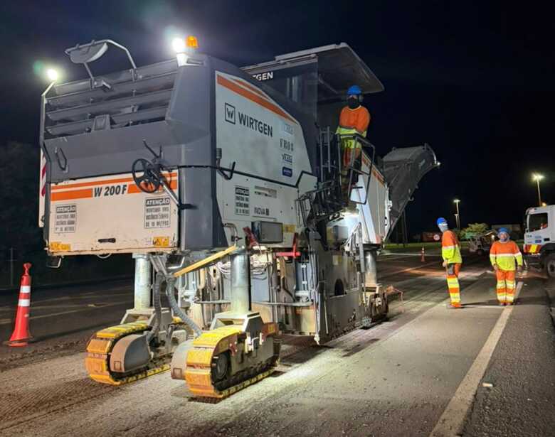 Obras na rodovia BR-163 / Foto: Motiva Pantanal