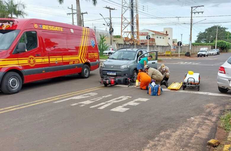 O acidente aconteceu na tarde de hoje