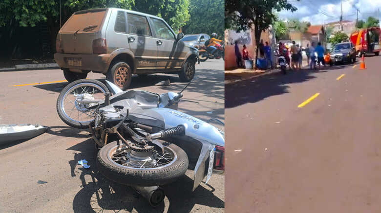 V&iacute;tima estava em uma motocicleta