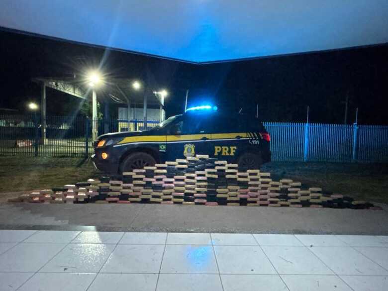 Quantidade de droga apreendida