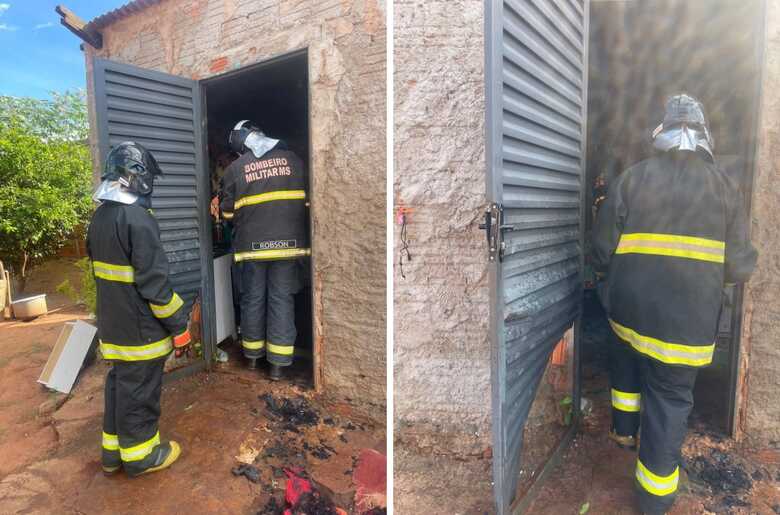 O caso mobilizou as equipes dos bombeiros