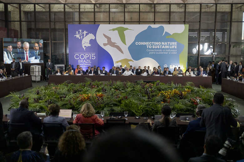 Abertura do Segmento de Alto-N&iacute;vel da COP15 em Campo Grande, com a presen&ccedil;a do presidente Lula e da ministra do Meio Ambiente e Mudan&ccedil;a do Clima, Marina Silva, al&eacute;m de Jo&atilde;o Paulo Capobianco, presidente da COP15