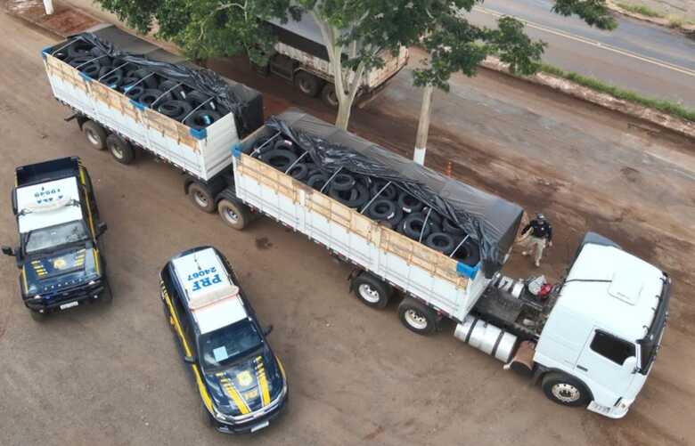 Quantidade de pneus apreendidos