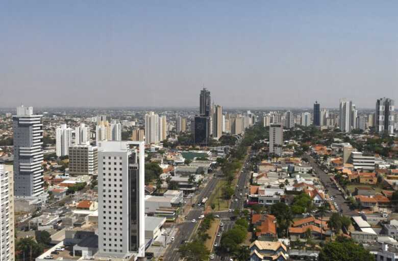 Vista a&eacute;rea de Campo Grande