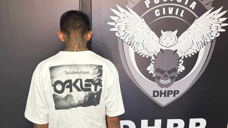 Suspeito foi encaminhado para a delegacia