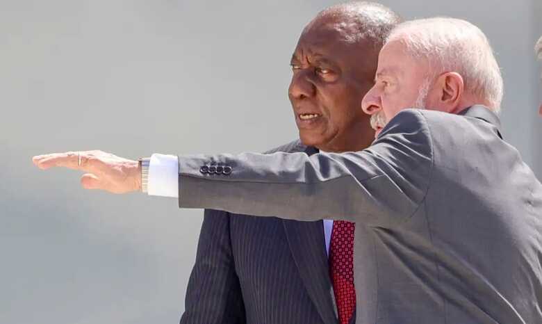 Lula e Cyril Ramaphosa, presidente da &Aacute;frica do Sul