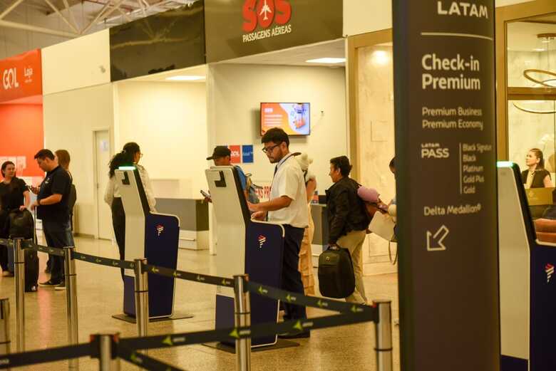 Movimento no aeroporto de Campo Grande 
