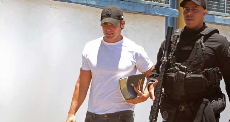 Daniel Vorcaro quando deixou o CDP2, Centro de Deten&ccedil;&atilde;o Provis&oacute;ria em Garulhos