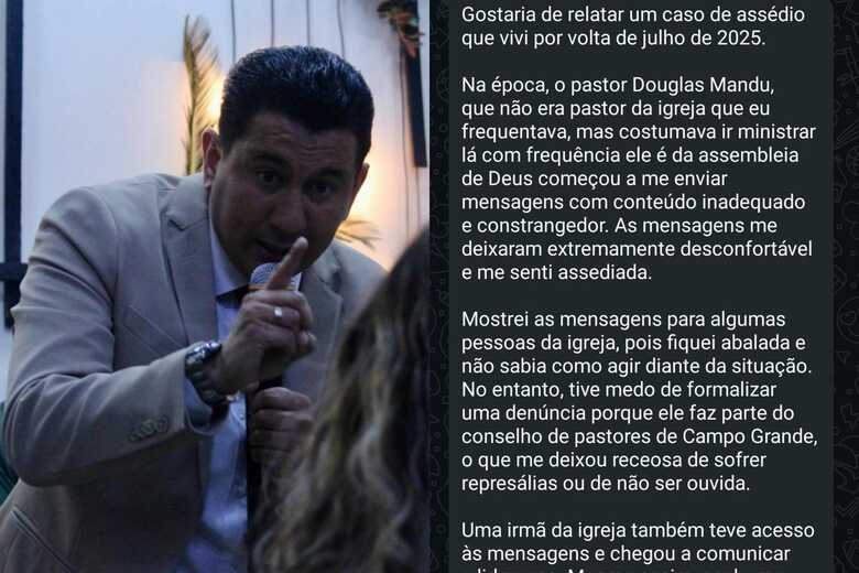 Pastor e den&uacute;ncia - Foto: Arte / JD1