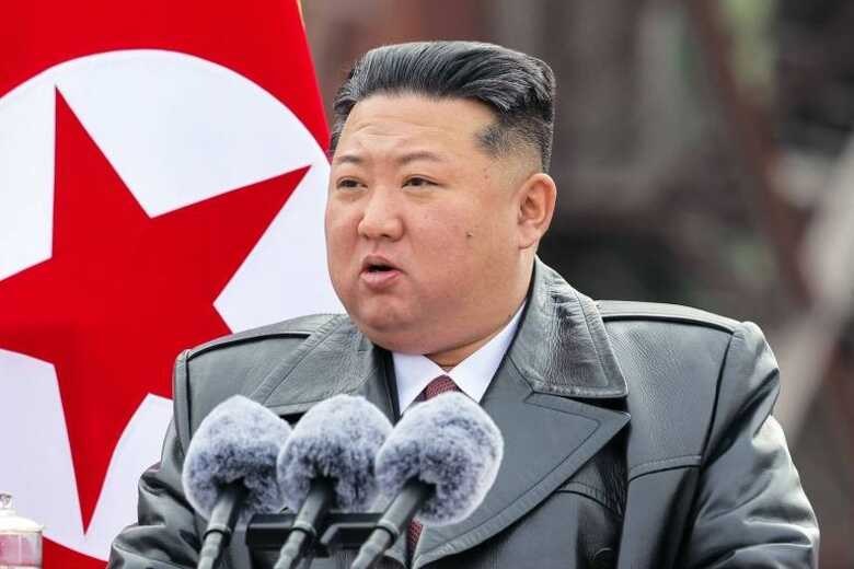 O ditador Kim Jong-un, l&iacute;der da Coreia do Norte