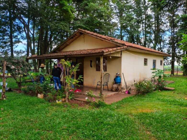 Casa onde foi cumprido o mandado de busca e apreens&atilde;o