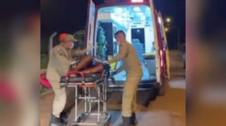 V&iacute;tima foi socorrida pelo Corpo de Bombeiros