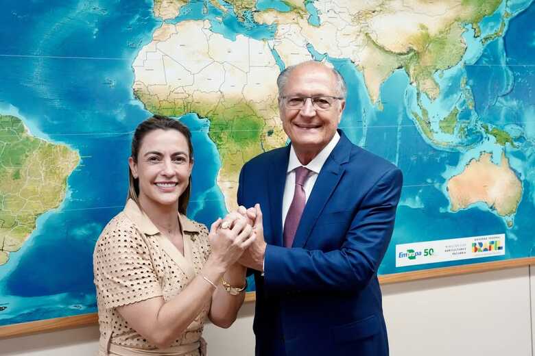 Soraya&nbsp;Thronicke e Geraldo Alckmin