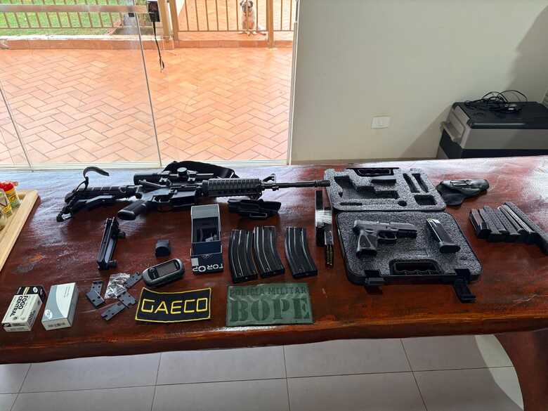 Materiais apreendidos - Foto: Divulga&ccedil;&atilde;o / MPMS