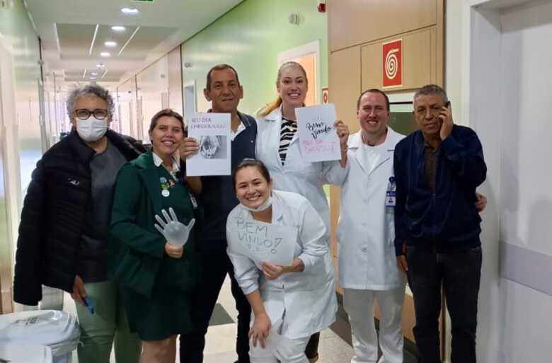 Anderson com a equipe 