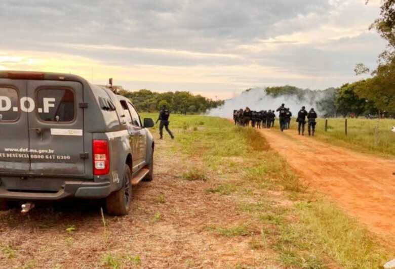 Pol&iacute;cia contou com grande aparato para a&ccedil;&atilde;o