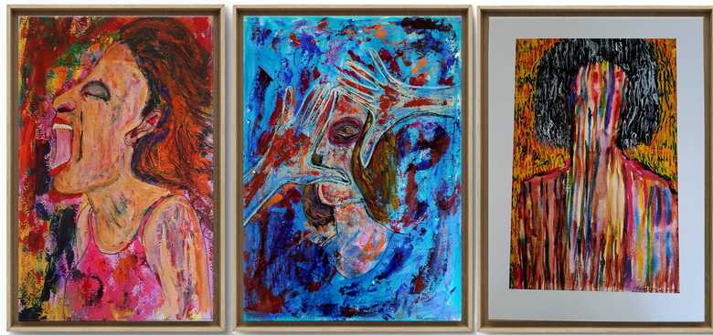 "A viol&ecirc;ncia nossa de cada dia", primeira exposi&ccedil;&atilde;o do arquiteto Fernando Castilho como artista visual.