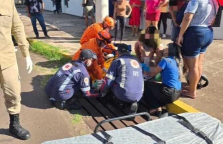 O acidente aconteceu na tarde de ontem