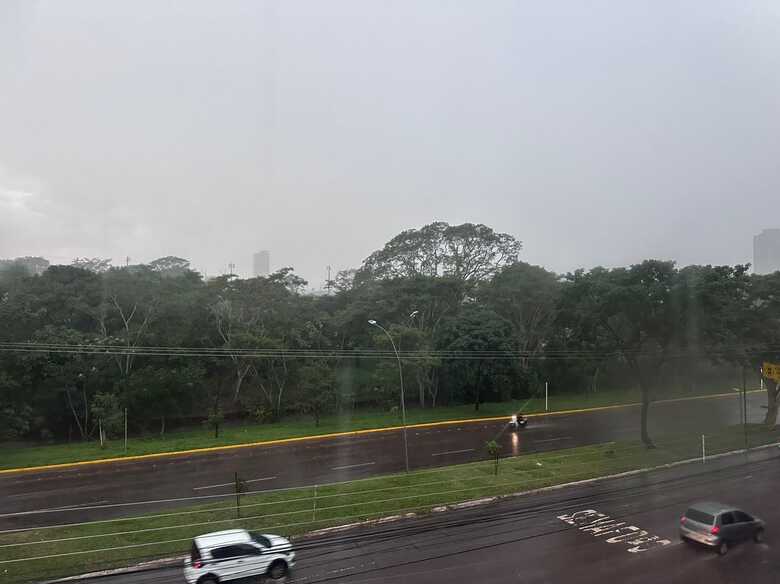 C&eacute;u ficou encoberto durante a tarde toda em Campo Grande