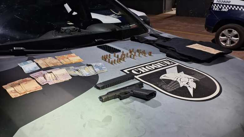 Arma apreendida pelo Batalh&atilde;o de Choque