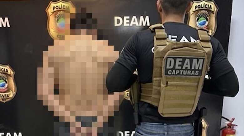 Suspeito foi preso em virtude de mandado de pris&atilde;o