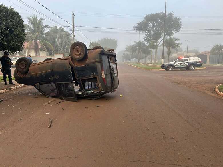 Doblo ficou bastante danificado no acidente