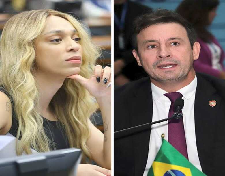 Deputada Erika Hilton e o vereador Andr&eacute; Salineiro (PL)