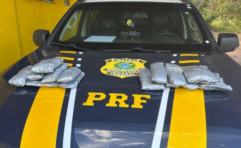 Drogas apreendidas pela PRF