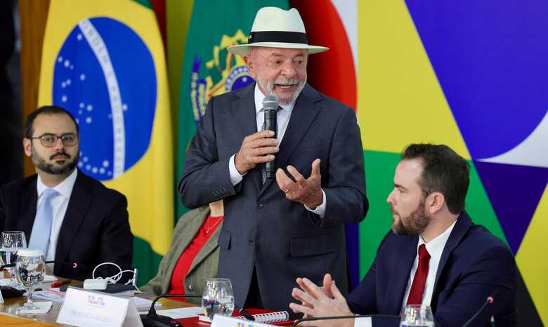Lula durante o evento de lan&ccedil;amento do programa