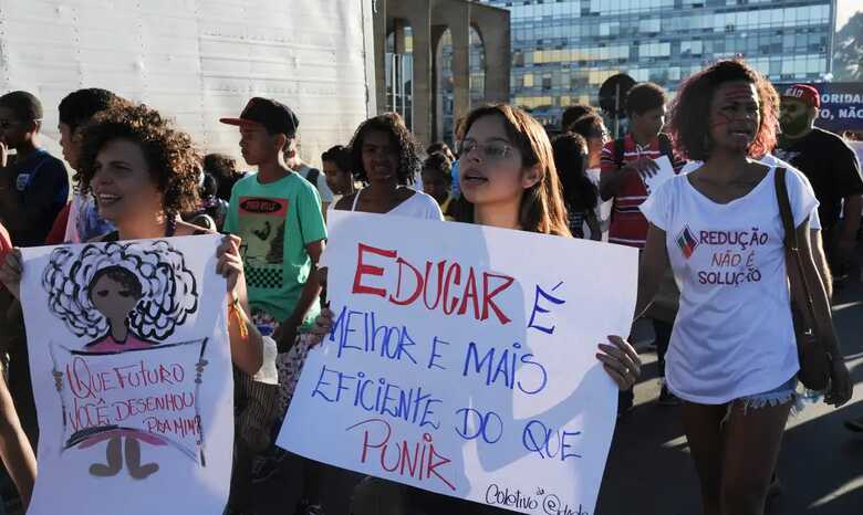 Protesto realizado no Brasil