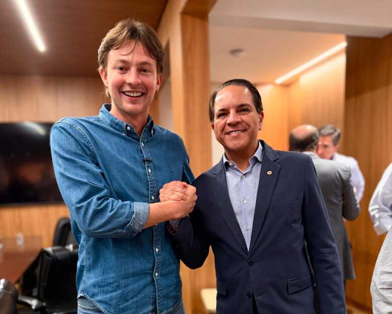 Prefeito Lucas Foroni e deputado estadual Coronel David