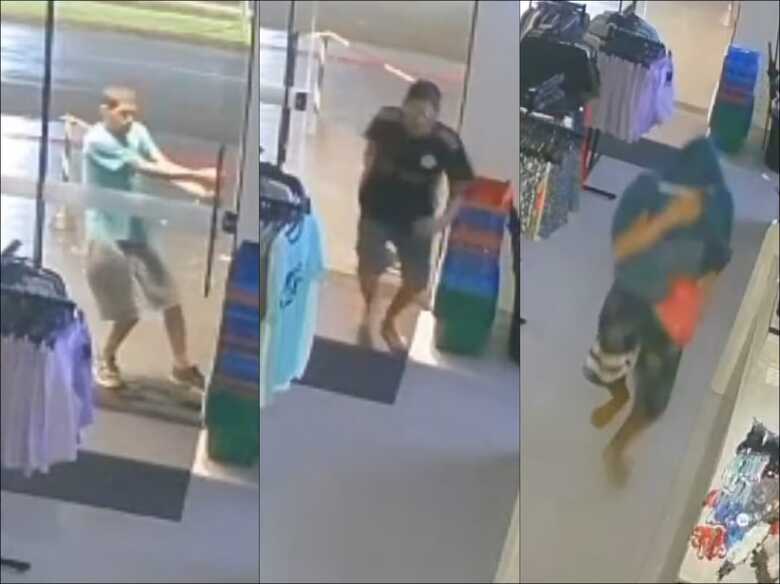 Imagens de c&acirc;meras flaragram os delitos