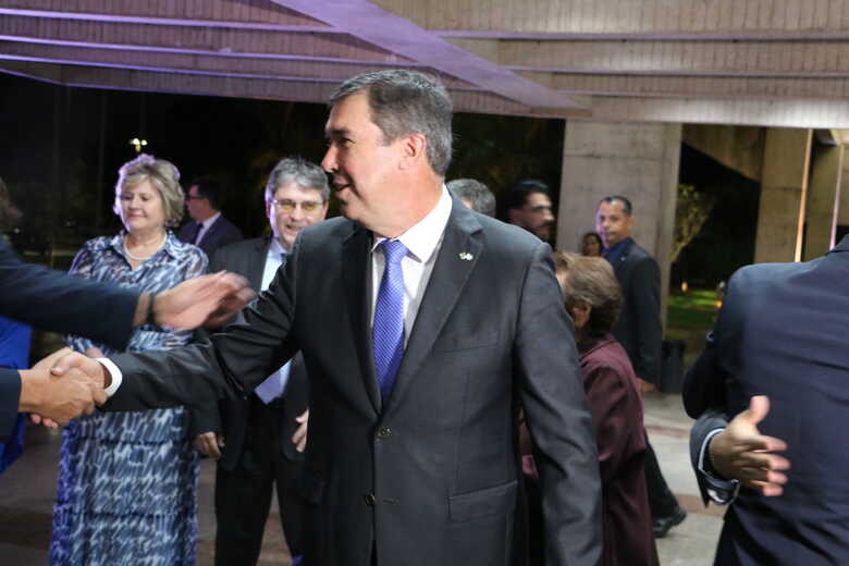 O governador Eduardo Riedel destacou o perfil conciliador do chefe do MP