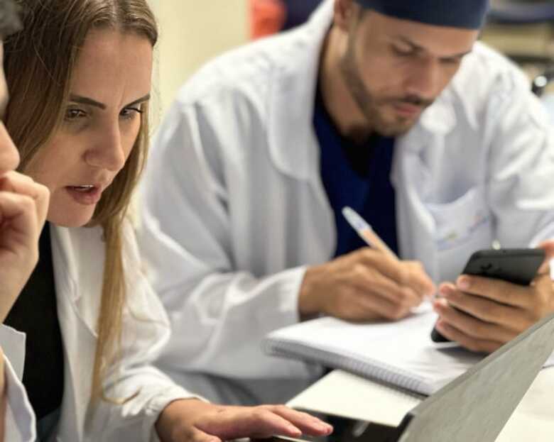 Foto: Alunos do curso T&eacute;cnico em Enfermagem, na unidade Senac Ponta Por&atilde; 