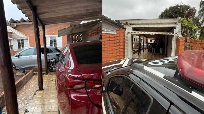 Carros estavam em um im&oacute;vel