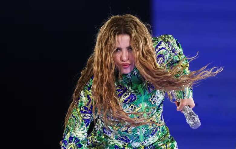 Shakira na abertura do show no Rio de Janeiro 
