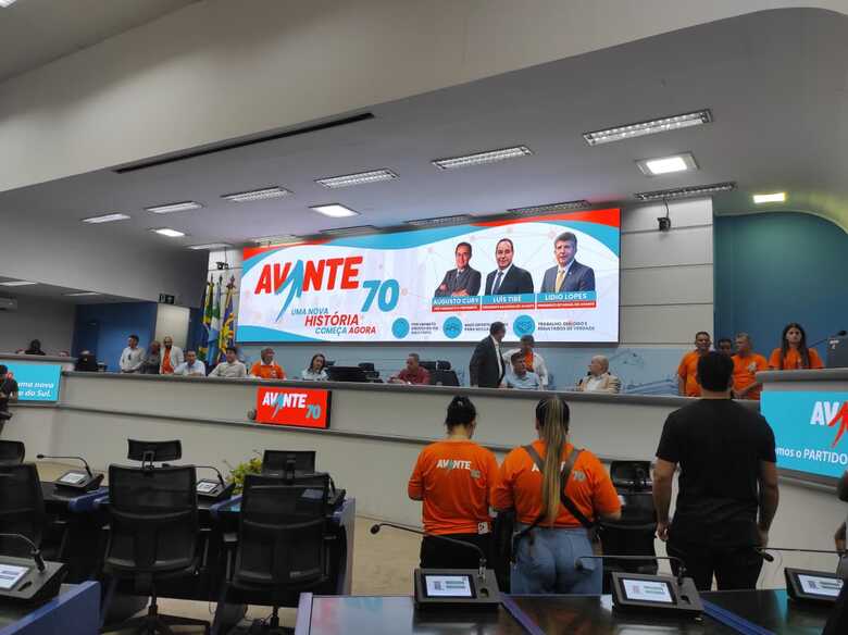 Na cerim&ocirc;nia, Lidio Lopes assumiu oficialmente o comando estadual do Avante