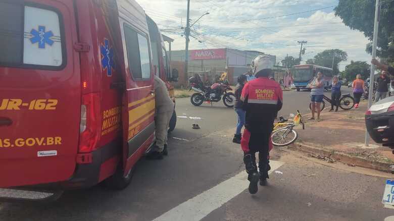 Corpo de Bombeiros atuou no resgate da v&iacute;tima