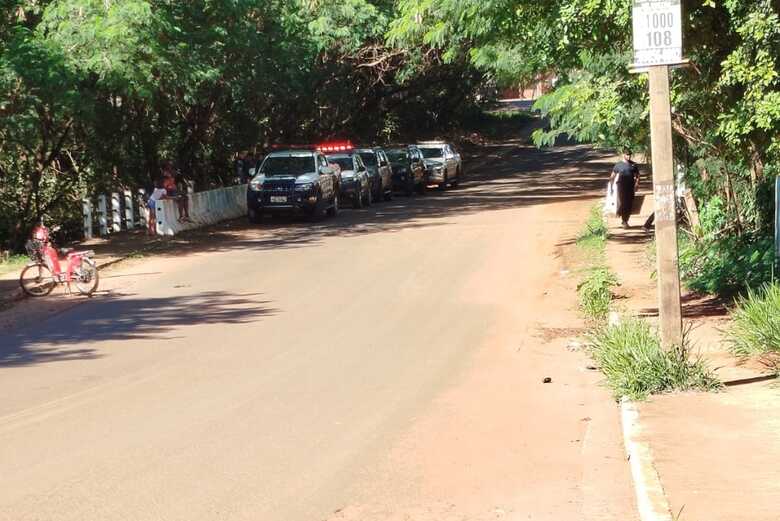 For&ccedil;as policiais no local - Foto: WhatsApp / JD1