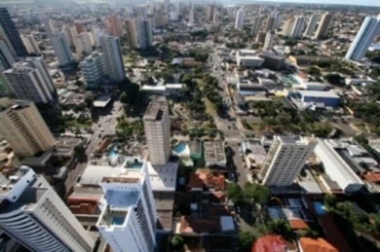 Imagem aérea do Centro de Campo Grande