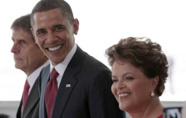 Presidentes Barack Obama e Dilma Rousseff neste sábado. (Foto: Pablo Martinez Monsivais/AP)