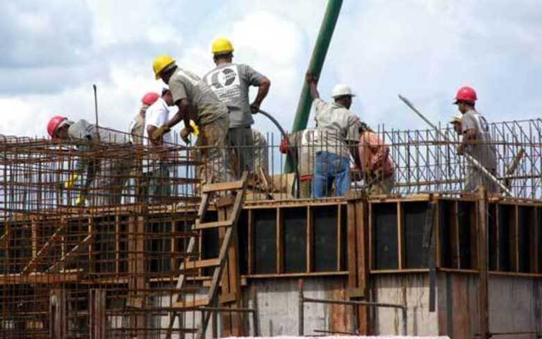 A construção civil gerou inúmeros empregos