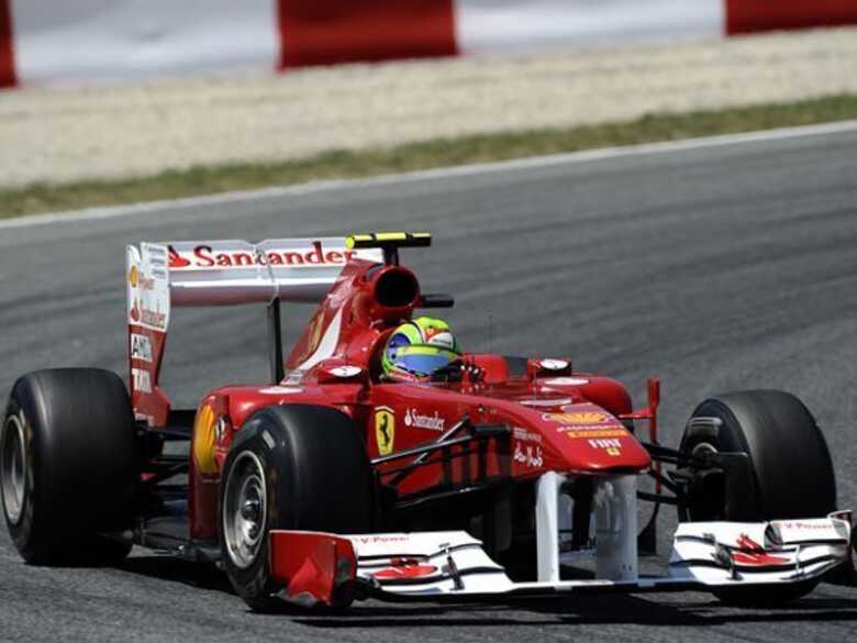 Massa ficou bem atrás de Fernando Alonso