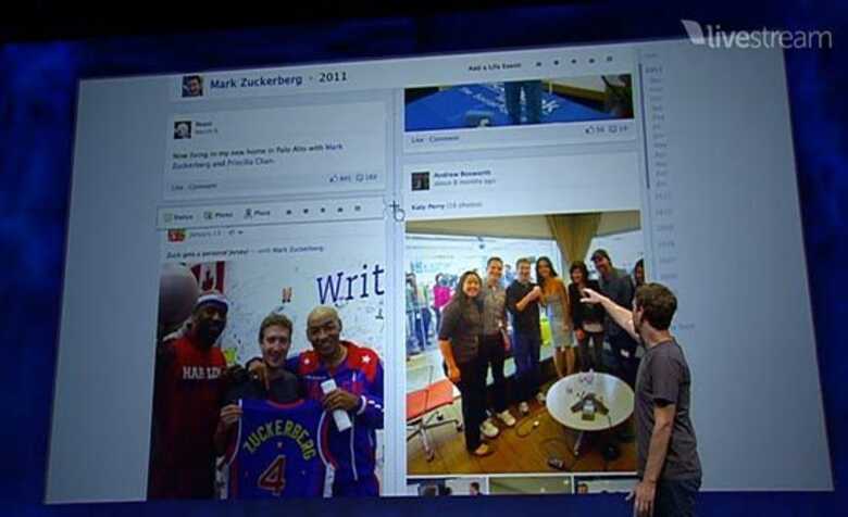 Mark Zuckerberg apresenta a Timeline, novo recurso do Facebook, no F8