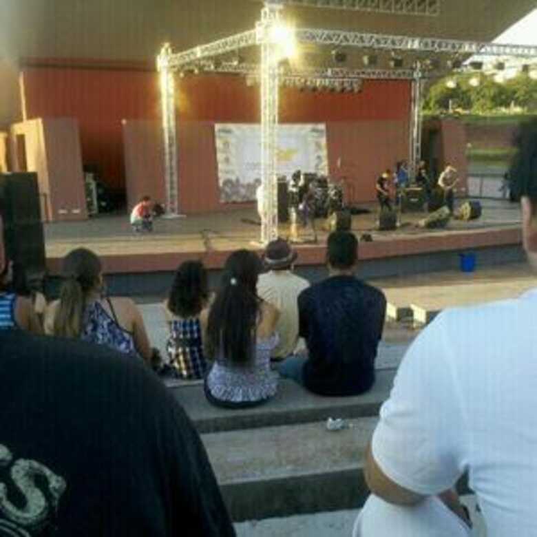 Show do projeto Som da Concha, no Parque das Nações Indígenas